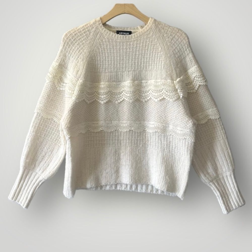 Express Cream Sweater